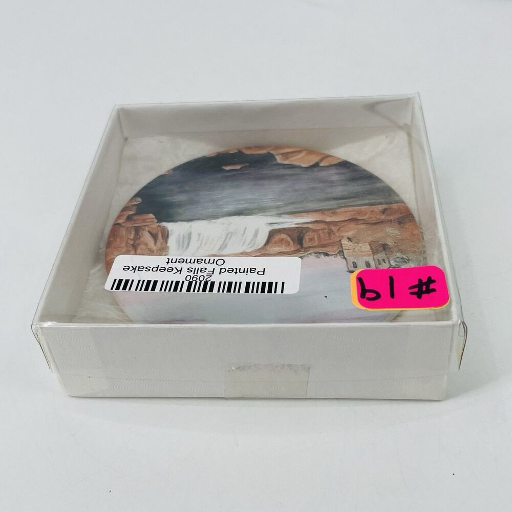 Sioux Falls South Dakota Waterfall Christmas Ornament Hand Painted Ceramic 2003 - Picture 8 of 12